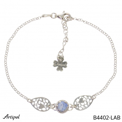 Bracelet B4402-LAB with real Labradorite