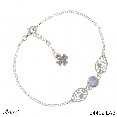 Bracelet B4402-LAB en Labradorite véritable
