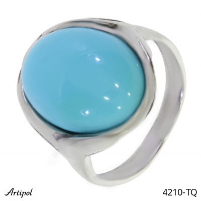 Bague 4210-TQ en Turquoise véritable