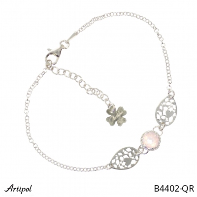 Bracelet B4402-QR en Quartz rose véritable