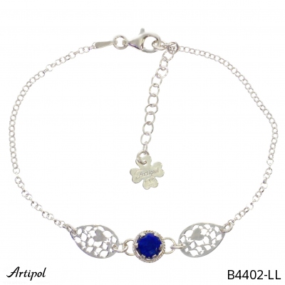 Bracelet B4402-LL with real Lapis-lazuli