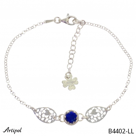 Armreif B4402-LL mit echter Lapis Lazuli