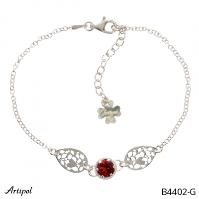 Bracelet B4402-G with real Garnet