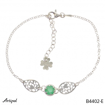 Bracelet B4402-E with real Emerald