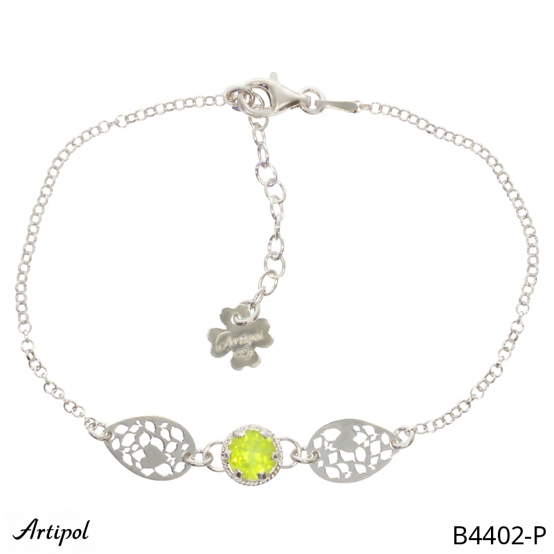 Armreif B4402-P mit echter Peridot