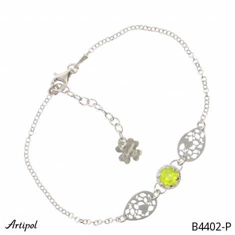 Armreif B4402-P mit echter Peridot