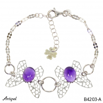 Bracelet B4203-A with real Amethyst