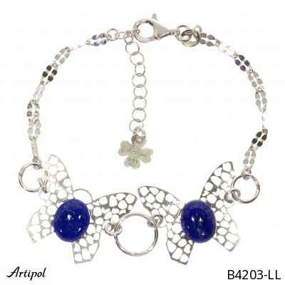 Bracelet B4203-LL with real Lapis-lazuli