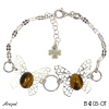 Bracelet B4203-OT with real Tiger’s Eye