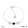 Bracelet B4801-ON en Onyx noir véritable