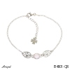 Bracelet B4801-QR with real Rose quartz