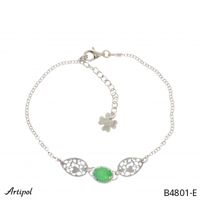 Bracelet B4801-E with real Emerald