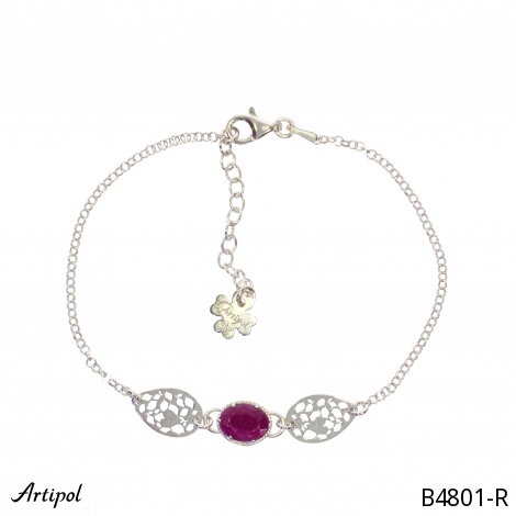 Bracelet B4801-R en Rubis véritable