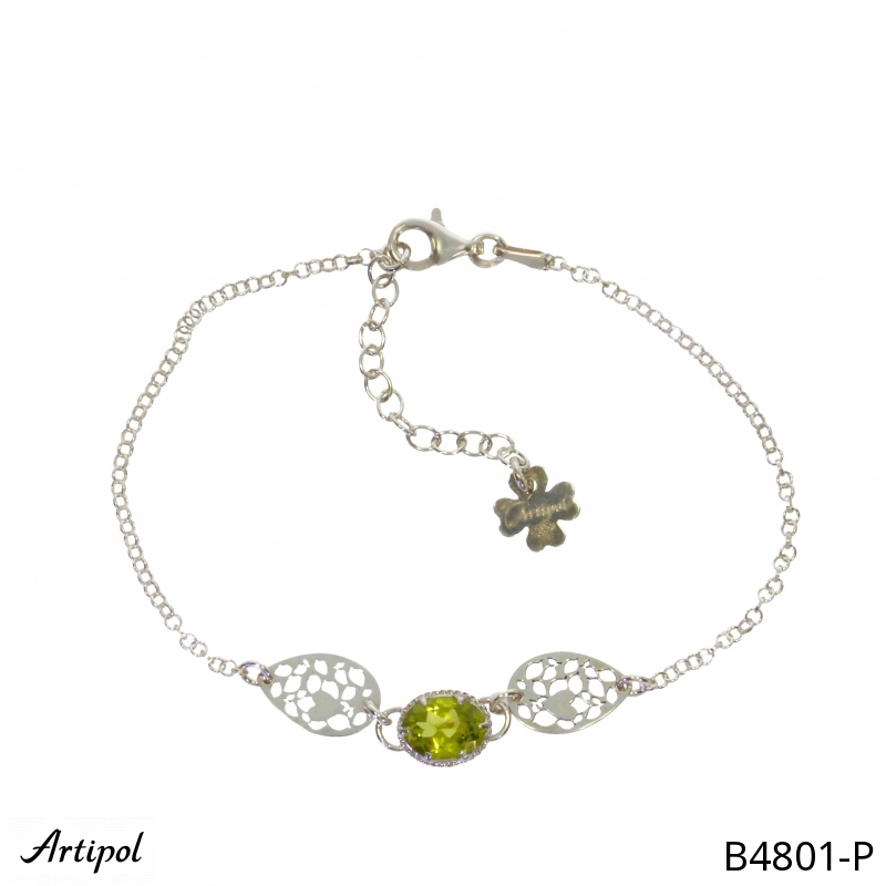 Bracelet B4801-P en Péridot véritable