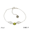 Armreif B4801-P mit echter Peridot