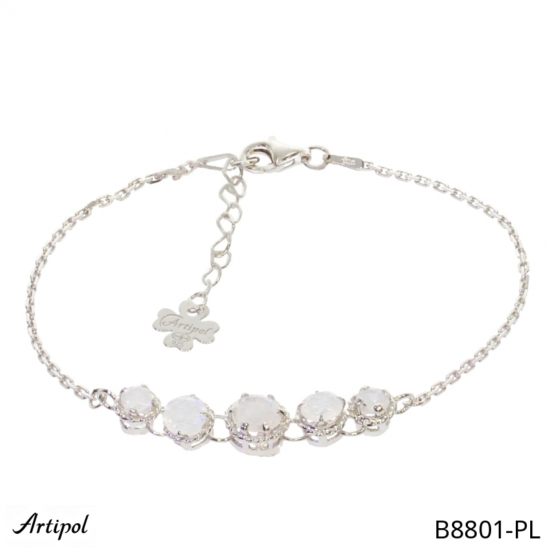 Bracelet B8801-PL en Pierre de lune véritable