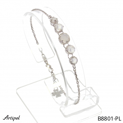 Bracelet B8801-PL with real Moonstone