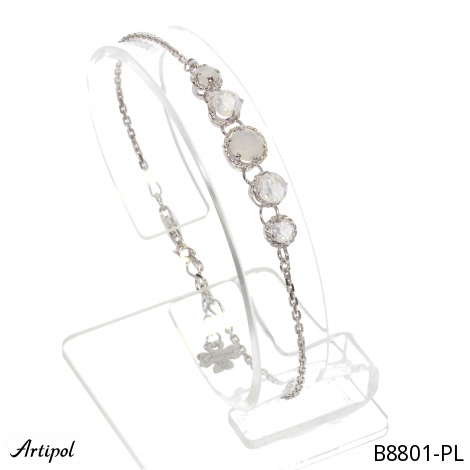 Bracelet B8801-PL en Pierre de lune véritable