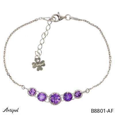 Bracelet B8801-AF en Amethyste véritable