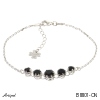 Bracelet B8801-ON en Onyx noir véritable