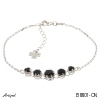 Bracelet B8801-ON with real Black Onyx