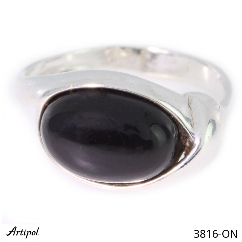 Ring 3816-ON with real Black Onyx
