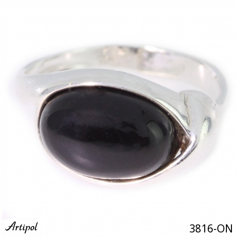 Ring 3816-ON mit echter Schwarzem Onyx