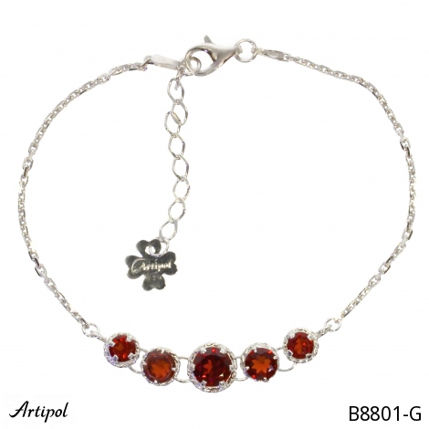 Bracelet B8801-G en Grenat véritable