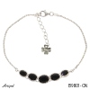 Bracelet B9801-ON en Onyx noir véritable