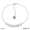 Bracelet B9801-TB with real Blue Topaz