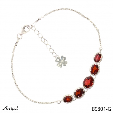 Bracelet B9801-G en Grenat véritable