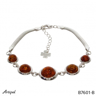 Bracelet B7601-B with real Amber