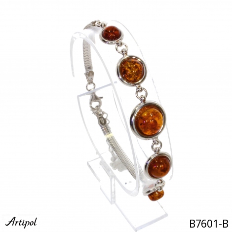 Armreif B7601-B mit echter Bernstein