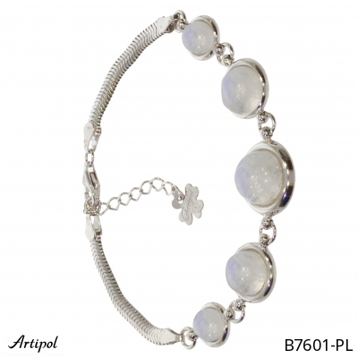 Bracelet B7601-PL with real Moonstone