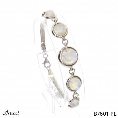 Bracelet B7601-PL with real Moonstone