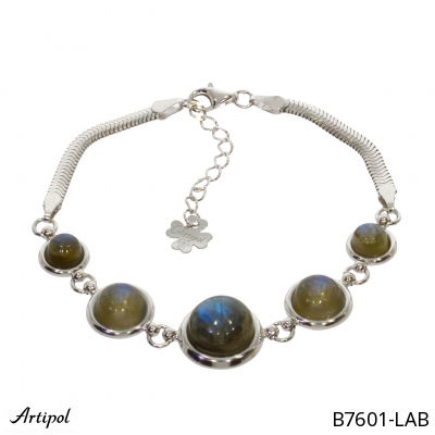 Bracelet B7601-LAB with real Labradorite