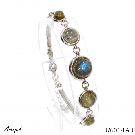 Armreif B7601-LAB mit echter Labradorit