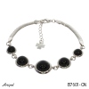 Bracelet B7601-ON with real Black Onyx