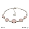 Bracelet B7601-QR with real Rose Quartz