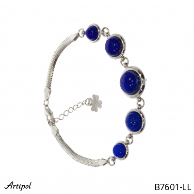 Bracelet B7601-LL en Lapis-lazuli véritable