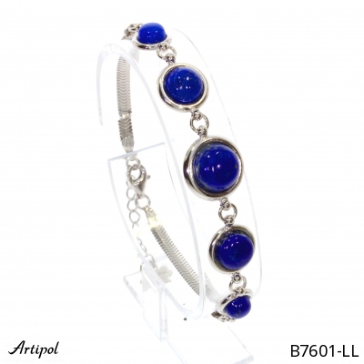 Bracelet B7601-LL en Lapis-lazuli véritable