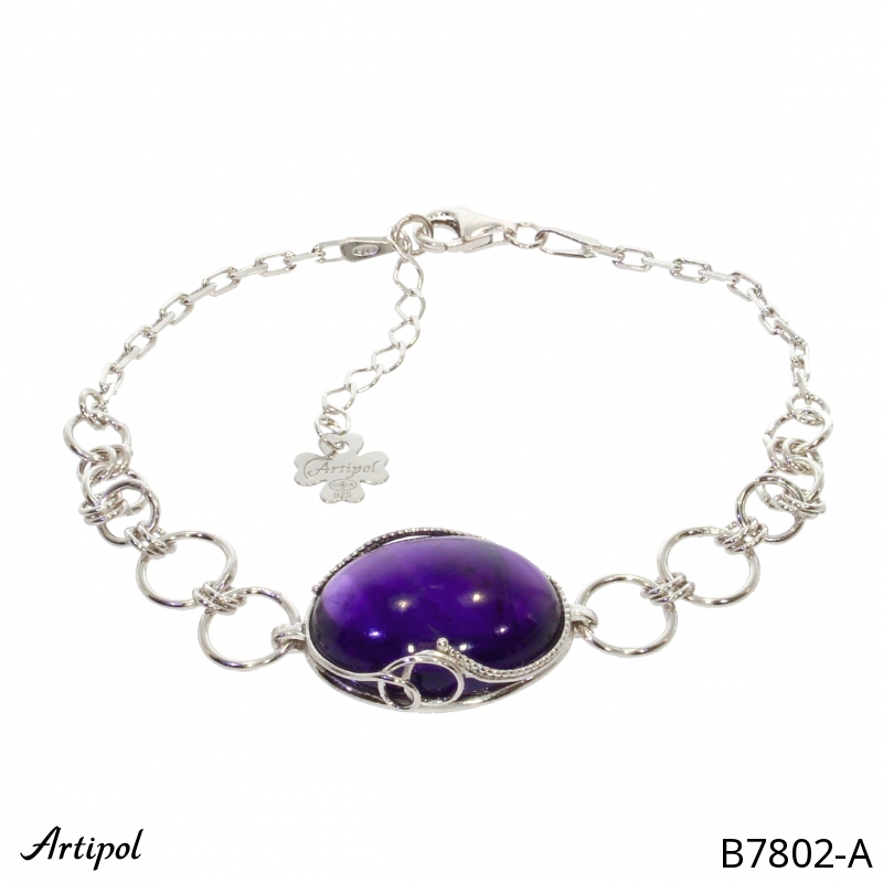 Bracelet B7802-A en Amethyste véritable