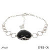 Bracelet B7802-ON with real Black Onyx