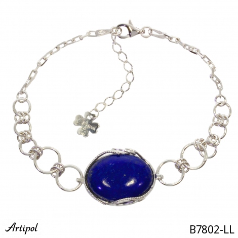Bracelet B7802-LL en Lapis-lazuli véritable