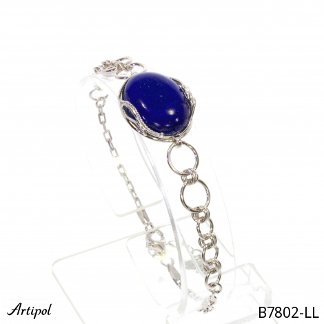 Bracelet B7802-LL en Lapis-lazuli véritable