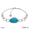 Bracelet B7802-TQ with real Turquoise