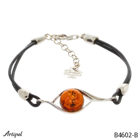 Bracelet B4602-B with real Amber