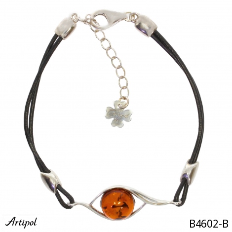 Armreif B4602-B mit echter Bernstein