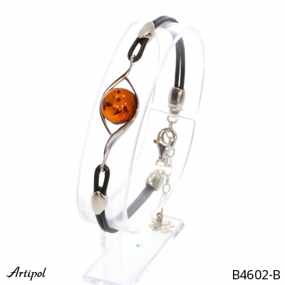 Bracelet B4602-B with real Amber