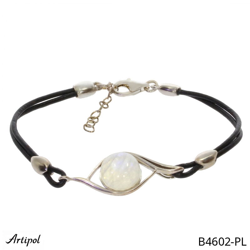 Bracelet B4602-PL en Pierre de lune véritable